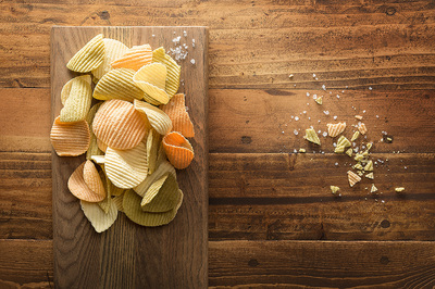food photography chips